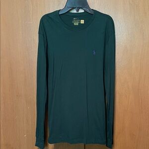 Ralph Lauren Men's Dark Green Long Sleeve Tee